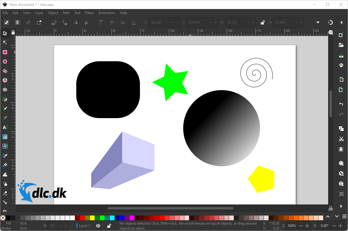 Screenshot af Inkscape für Mac