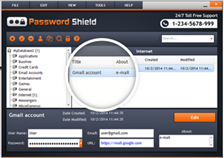 Screenshot af Password Shield