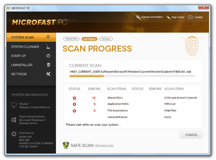 Screenshot af Microfast PC