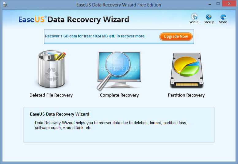 Screenshot af EaseUS Data Recovery für Mac