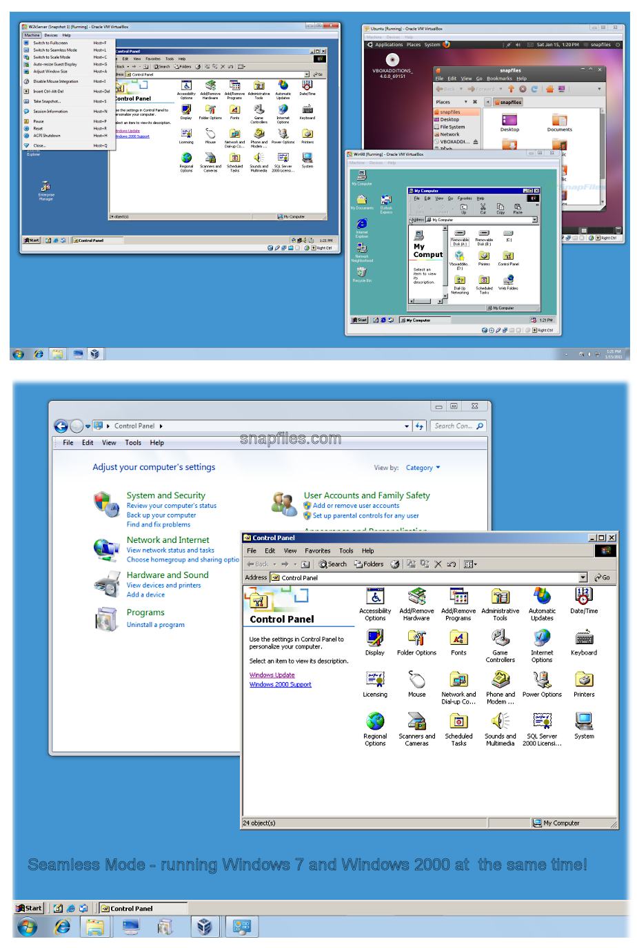 Screenshot af VirtualBox