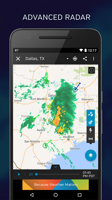 Screenshot af Storm Radar