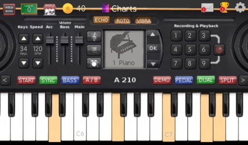 Screenshot af Music Keyboard