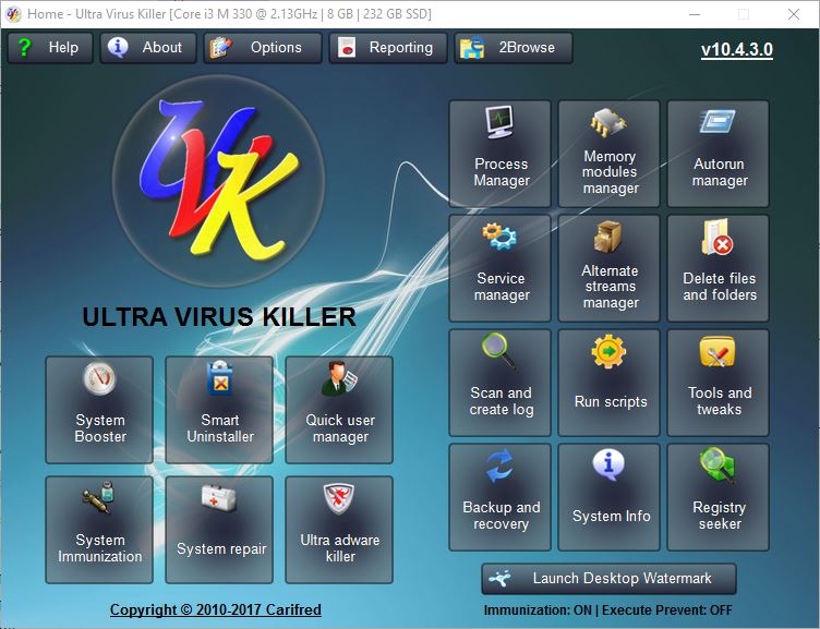 Screenshot af Ultra Virus Killer