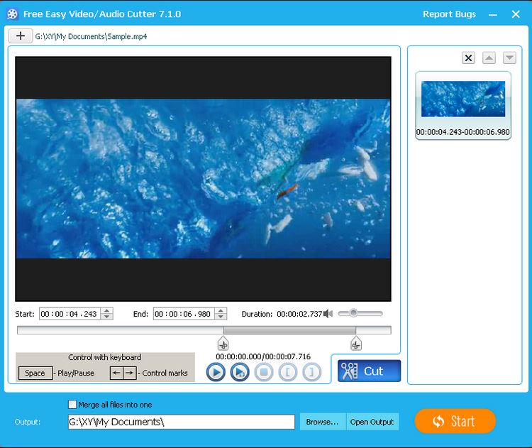 Screenshot af Free Video Editor