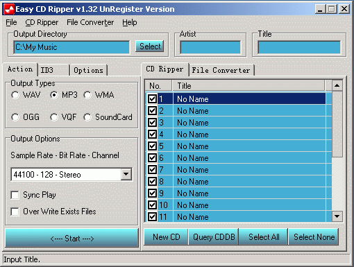 Screenshot af Easy-CD Ripper