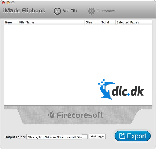 Screenshot af iMade Flipbook (Mac)
