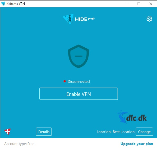 Screenshot af hide.me VPN