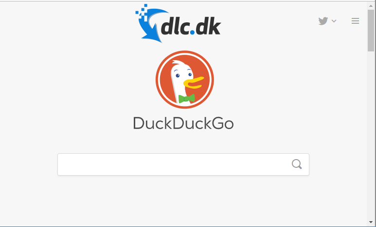 Screenshot af DuckDuckGo