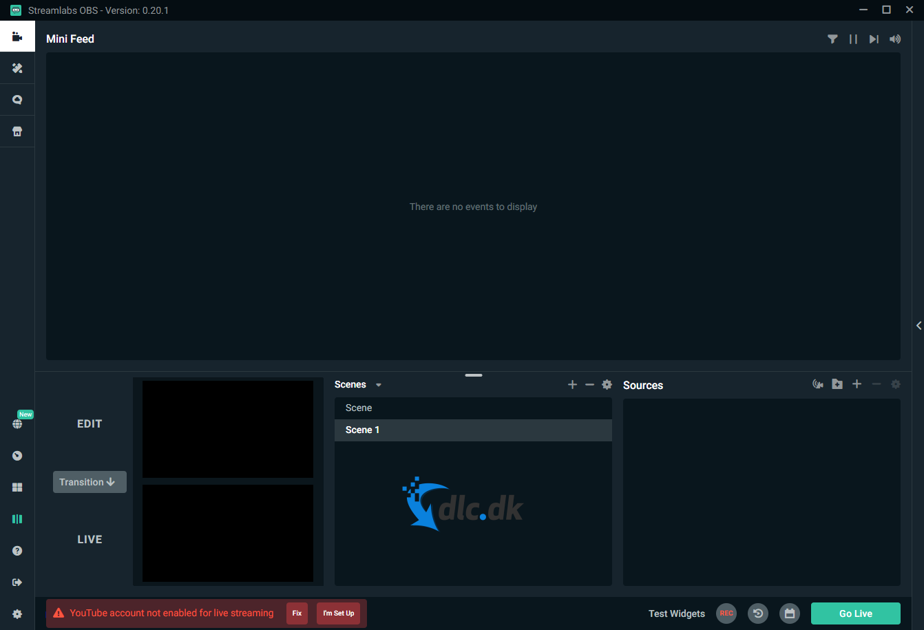 Screenshot af Stream Labs