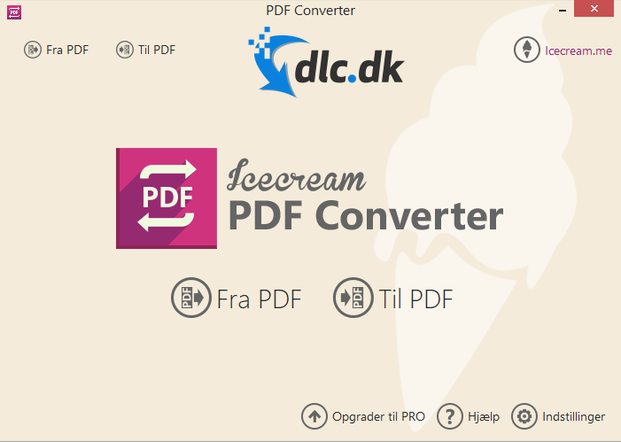 Screenshot af Icecream PDF Converter