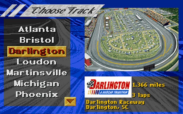 Screenshot af NASCAR Racing
