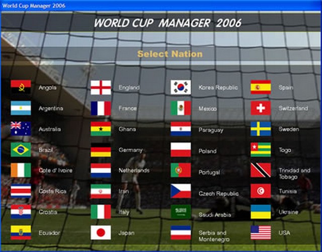 Screenshot af World Cup Manager