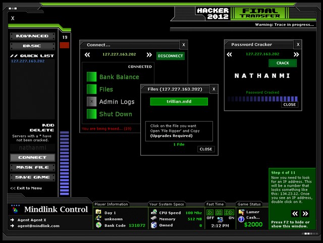 Screenshot af Hacker 2012 - Final Transfer