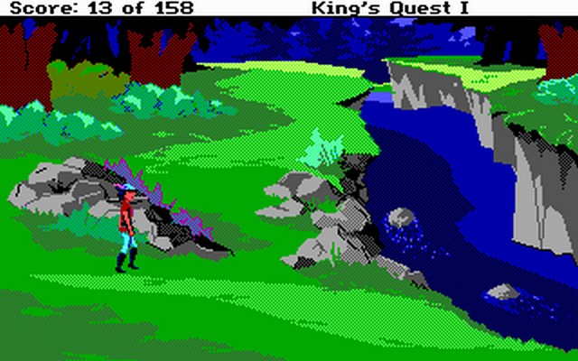 Screenshot af King\'s Quest - Quest for the Crown (EGA Version)