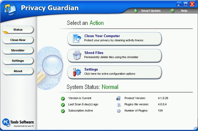 Screenshot af Privacy Guardian