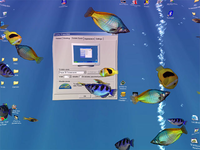 Screenshot af Aqua 3D Screensaver