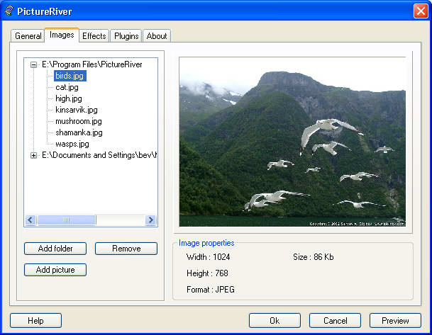 Screenshot af PictureRiver