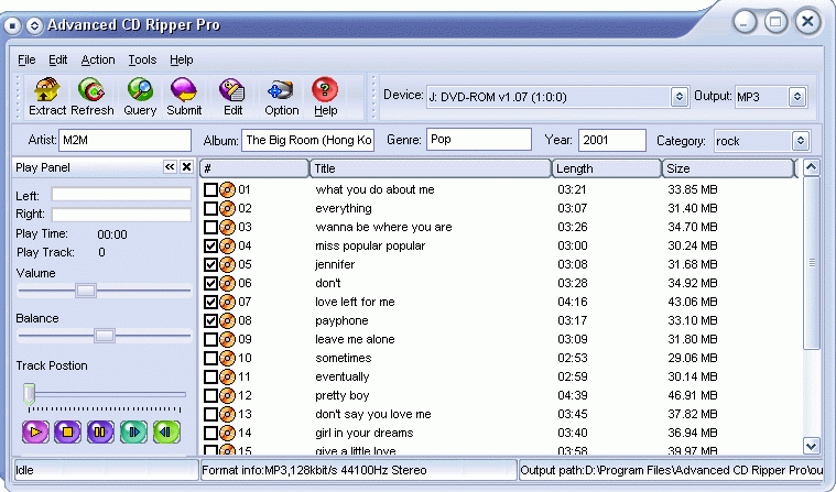 Screenshot af Advanced CD Ripper Pro