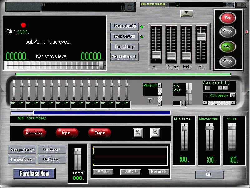 Screenshot af Microsing karaoke recorder