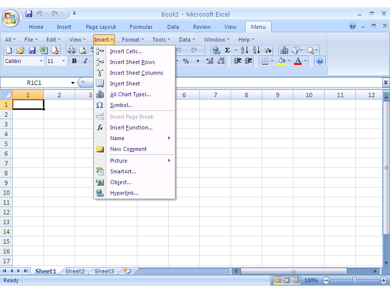 Screenshot af Classic Menu for Excel