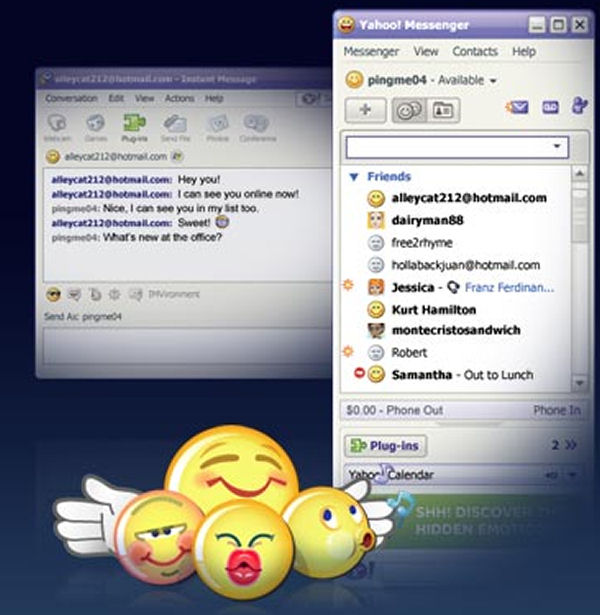Screenshot af Yahoo Messenger