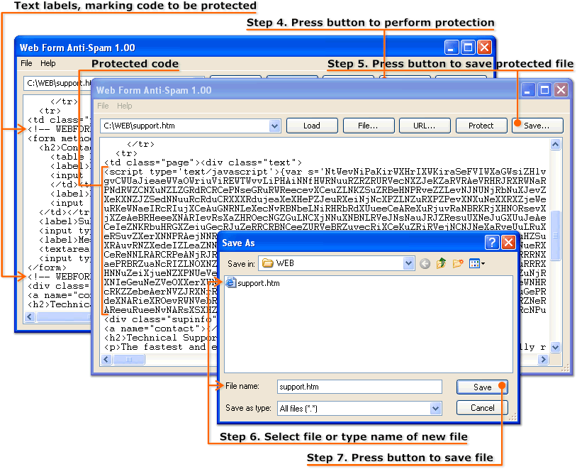 Screenshot af Web Form Anti-Spam