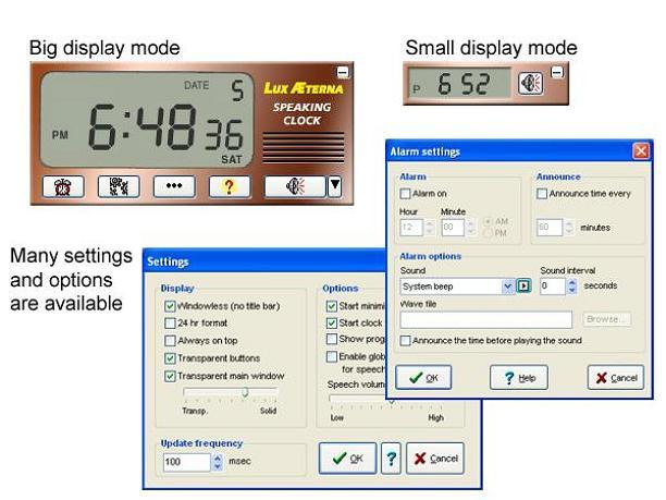 Screenshot af Multilingual Speaking Clock