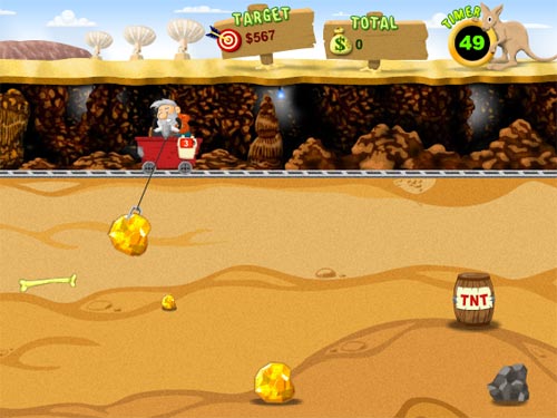 Screenshot af Gold Miner Vegas