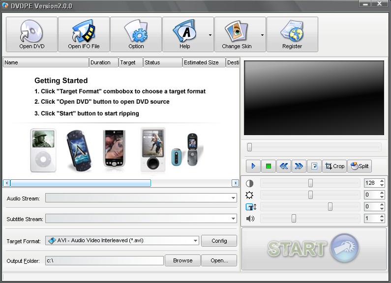 Screenshot af DVDPe Pro