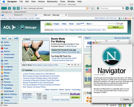 Screenshot af Netscape Navigator