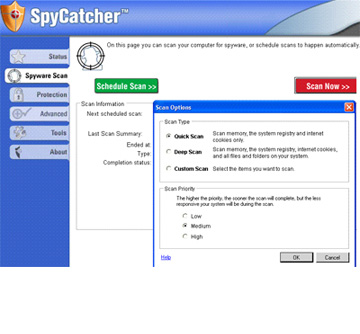 Screenshot af SpyCatcher