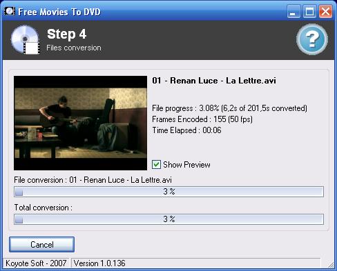 Screenshot af Free Videos To DVD