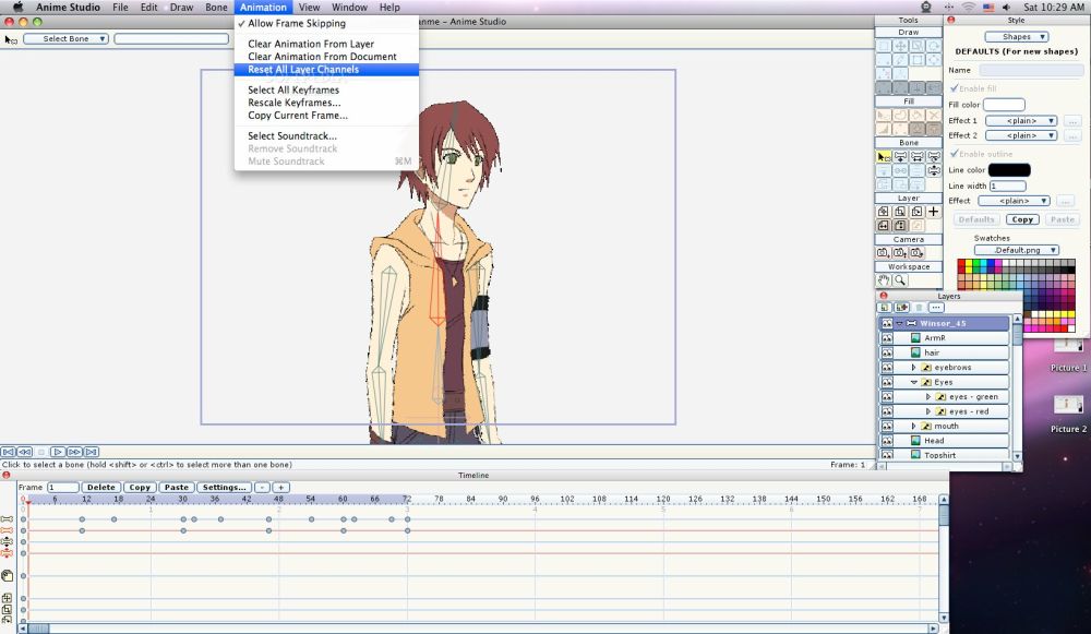 Screenshot af Anime Studio
