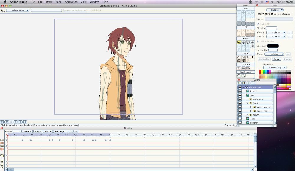 Screenshot af Anime Studio