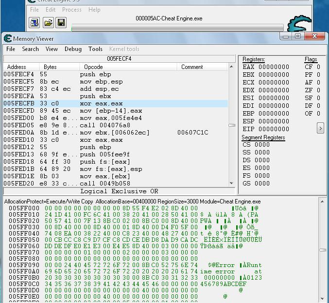 Screenshot af Cheat Engine