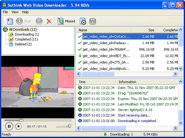 Screenshot af Sothink Web Video Downloader