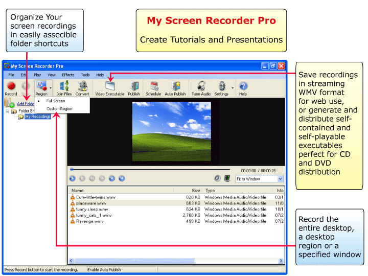 Screenshot af My Screen Recorder Pro