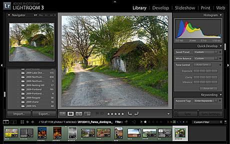 Screenshot af Adobe Photoshop Lightroom