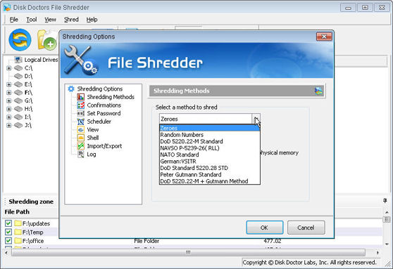 Screenshot af Disk Doctors File Shredder
