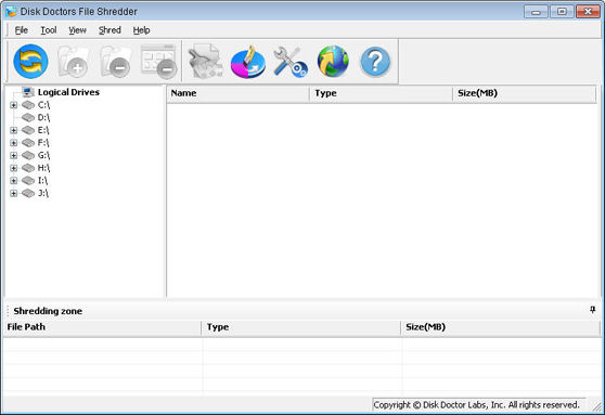 Screenshot af Disk Doctors File Shredder