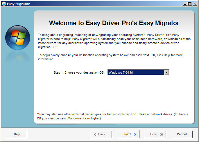 Screenshot af Easy Driver Pro