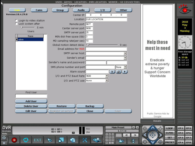 Screenshot af Dvtech Software