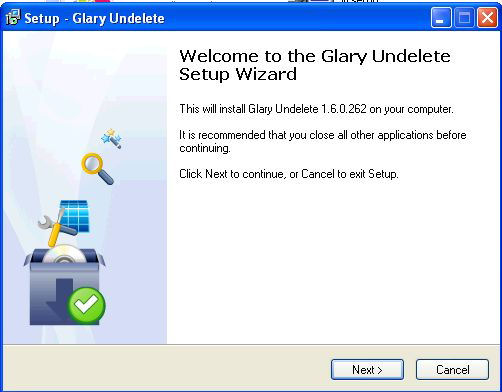 Screenshot af Glary Undelete