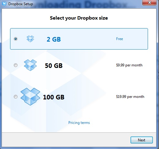 Screenshot af Dropbox für Mac