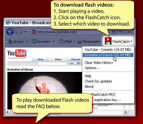 Screenshot af FlashCatch Video Downloader
