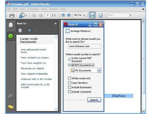 Screenshot af Adobe Reader für Mac