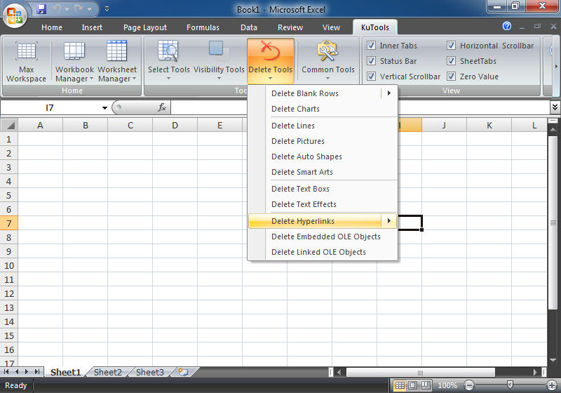 Screenshot af Kutools for Excel