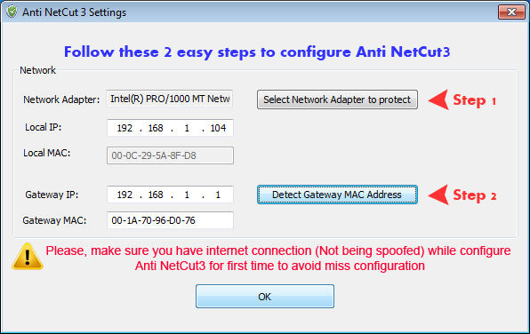 Screenshot af Anti NetCut
