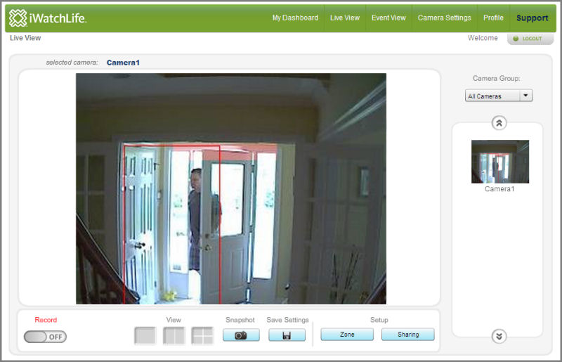 Screenshot af iWatchLife WebCamera